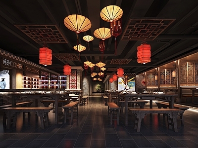 新中式火锅店