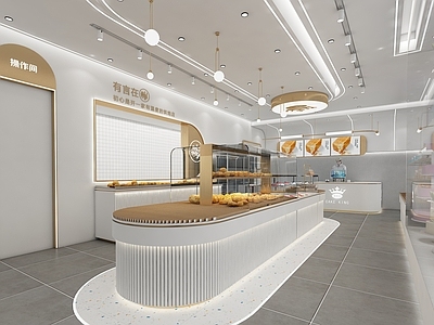 现代甜品面包店