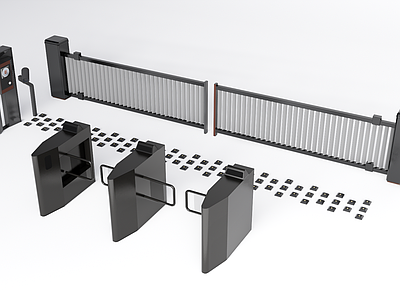 现代门禁机 摆闸 闸道
