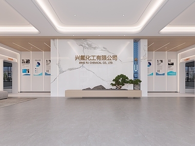 现代公司大堂