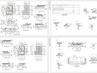 新中式厕所施工图纸cad