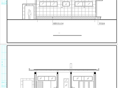 休闲厕所施工图纸cad