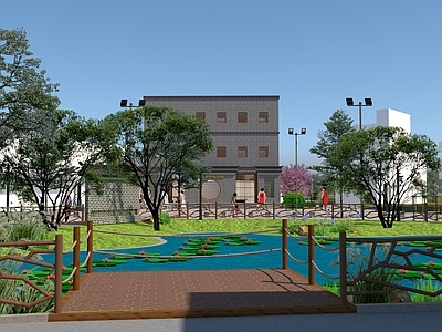 新中式乡村公园景观