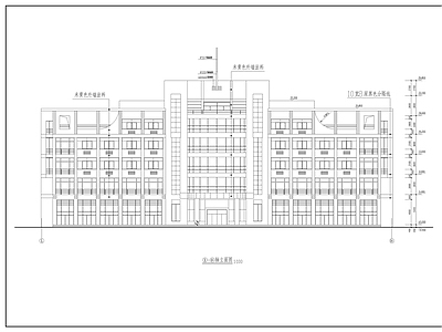 现代简约多层办公楼 施工图