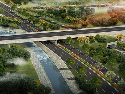 现代市政道路 互通