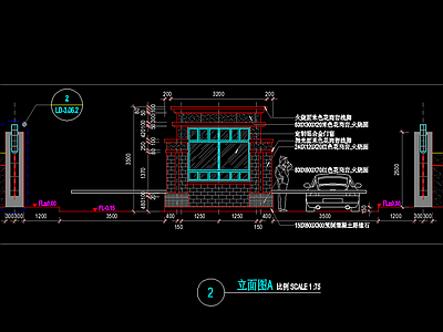 欧式门卫房 施工图