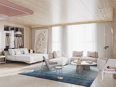 【3D悬赏模型】Mariana Pesca设计现代风格单身公寓