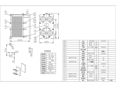 板式换热器 施工图 建筑暖通