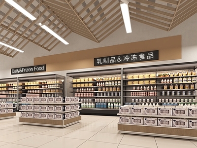 现代超市 冻品区