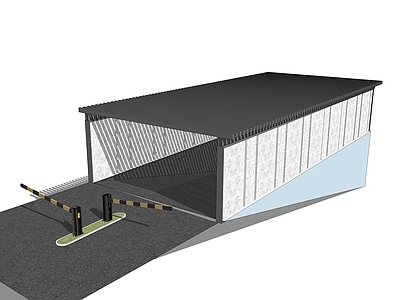 现代地下车库出入口