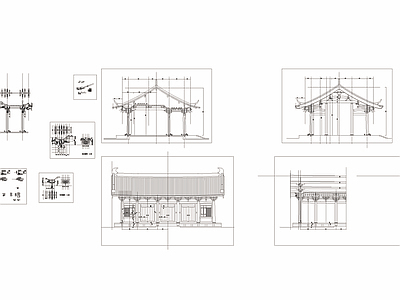 古建斗拱详图 施工图 建筑通用节点