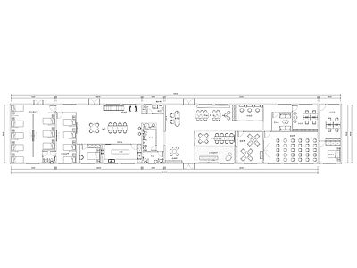 某社区养老中心平面布置图 施工图