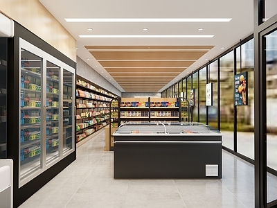 现代便利店 超市 生活用品区