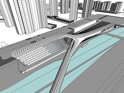 现代文教建筑展览馆建筑