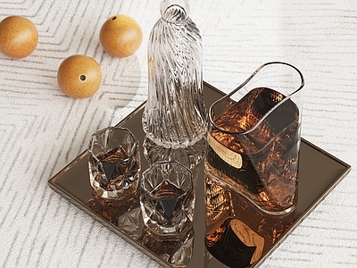 酒具 酒瓶 酒杯 酒水 洋酒 威士忌 橙子水果
