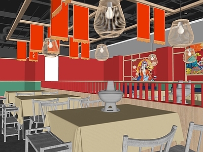 新中式国风火锅店