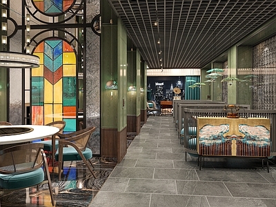 现代复古火锅店