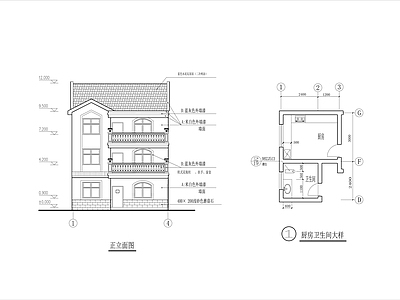 中式新农村民居住宅楼 施工图