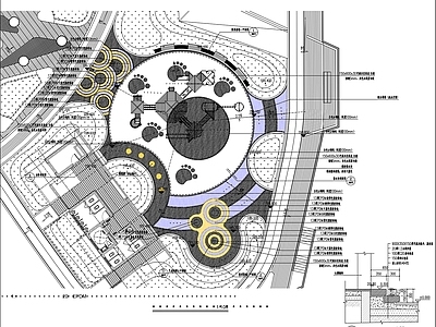 儿童活动场地平面详图 施工图 游乐园