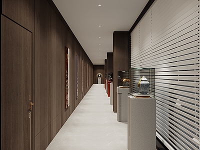新中式餐厅过廊