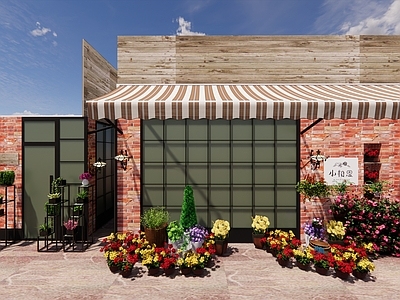 现代花店铺