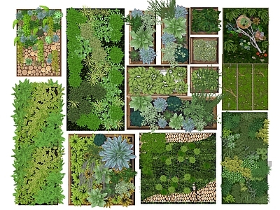 绿植墙 植物景墙 景观绿篱 绿植屏风隔断 垂直绿化背景墙 外立面设计 绿植墙