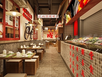 工业风火锅店