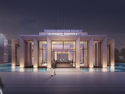 现代售楼处建筑
