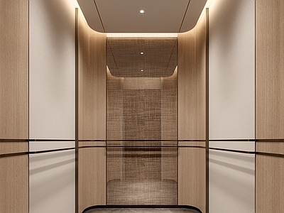 现代电梯厢