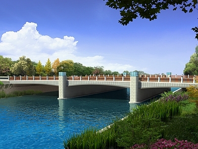 现代平桥 公路桥 人行桥