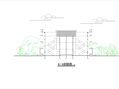 中式云南民居风格cad 自建房