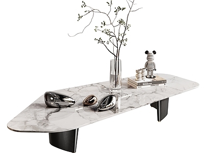 现代茶几 大理石 大理石茶几 异形茶几