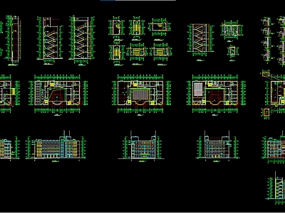 五层图书馆CAD 施工图