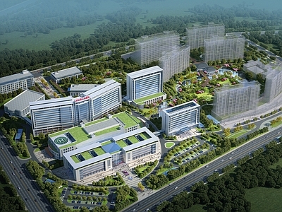 现代医疗建筑 医院群