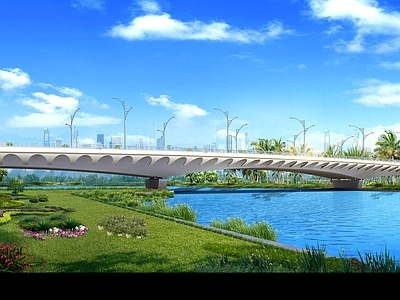 现代大桥 市政大桥 跨桥 过河大桥
