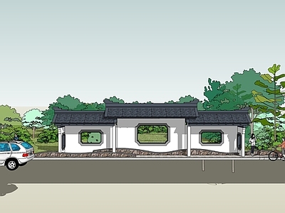 新中式公交站台 乡村休息站台