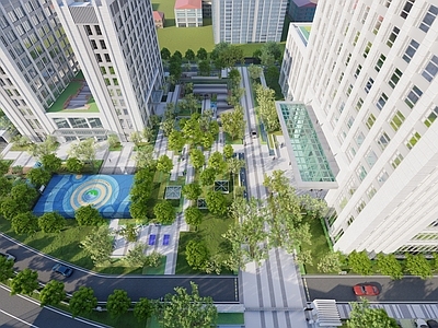 现代办公园区园林景观