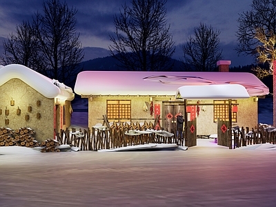 新中式木屋 雪屋