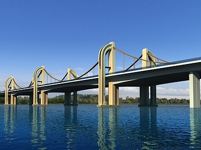 现代城市大桥 市政大桥 跨河大桥