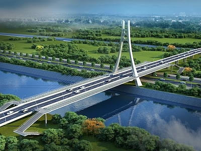 现代城市大桥 市政大桥 跨河大桥