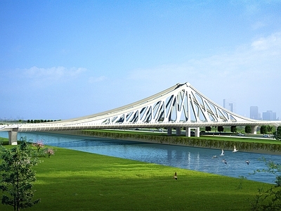 现代城市大桥 市政大桥 跨河大桥 钢结构桥梁