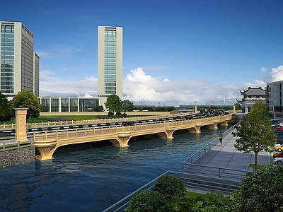 现代城市大桥 市政大桥 跨河大桥