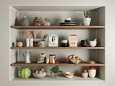 厨房用品 厨具 调味料 茶壶 盆栽 餐具 花瓶摆件