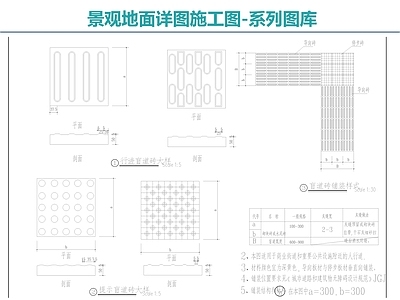 景观地面详图 施工图