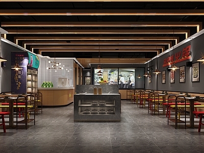 工业风火锅店