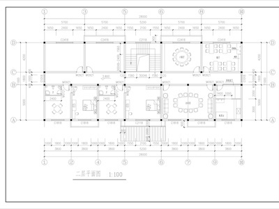 某市检查院拘留所全套建筑结构图 施工图