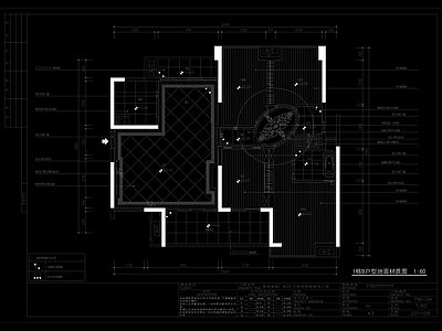 南湖碧园1栋B户型样板房 施工图 平层