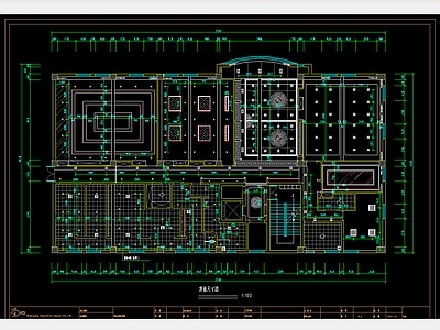 瑜伽会所图CAD 施工图
