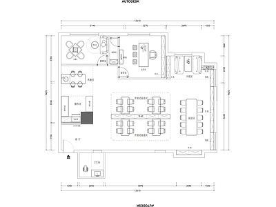 100m²阅读室 施工图