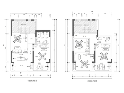 156m² 两层平面方案 施工图